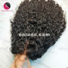 Curly Wave 2x4 Lace Closure Wigs 14inches 130% Density