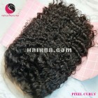 Natural Curly 5x5 lace closure wigs 12 inches 180% Density