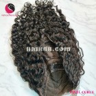 Kinky curly 4x4 lace closure wigs 18 inches 180% Density