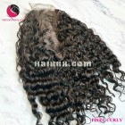 Kinky curly 4x4 lace closure wigs 18 inches 180% Density