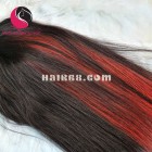 Straight Highlight 2x4 lace closure wigs 26 inches 180% Density