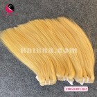 Extensiones de pelo humano rubio barato de 12 pulgadas - derecho