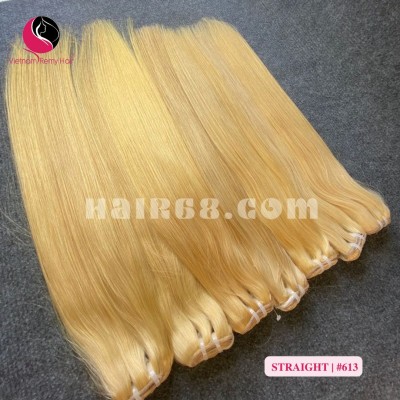 20 inch Blonde Human Hair Extensions Cheap - Straight