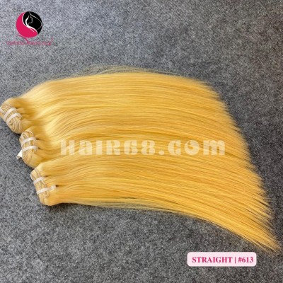 Extensions de cheveux blonds de 22 pouces blondes - droites