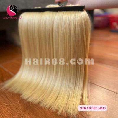 24 inch Blonde Human Hair Extensions Cheap - Straight