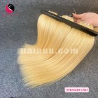 16 inch Blonde Human Hair Straight Remy Hair