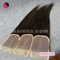18 INCHES MIDDLE PART LACE CLOSURE STRAIGHT 4x4