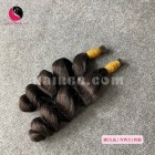 Extensiones de pelo real ondulado de 14 pulgadas - doble grueso