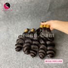 Extensions de cheveux ondulées réelles de 14 pouces - épais double