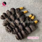 Extensiones de pelo ondulado de 16 pulgadas de espesor - doble