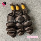 Extensiones de pelo ondulado de 16 pulgadas de espesor - doble