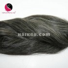 10 inch Cheap Grey Hair Extensions - Straight Single
