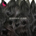 12 inch Natural Grey Hair Extensions - Wavy Double