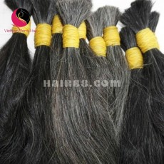 Extensions de cheveux gris 16 pouces - double ondulé