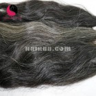 16 inch Grey Hair Extensions - Wavy Double