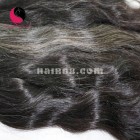 20 inch Grey Hair Extensions - Wavy Double