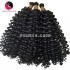 24 pouces remy cheveux bouclés extensions - double