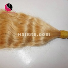 10 inch Blonde Hair Extensions Cheap - Wavy