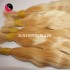 22 pouces extensions de cheveux blonds bon marché - naturel ondulé