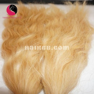 20 polegadas cabelos loiros extensões cabelo vietnamita