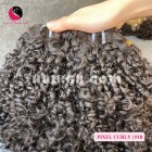 14 polegadas barato curly cabelo humano tecer - duplo desenhado