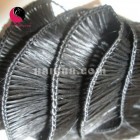 10 inch Hand Tied Human Hair Weft Straight Single