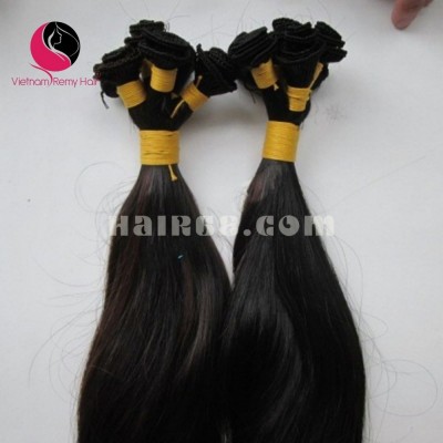 18 inch Hand Tied Wefted  Hair Extensions – Straight Double