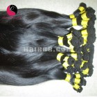 24 inch Hand Tied Remy Weft Hair Extensions Straight Double