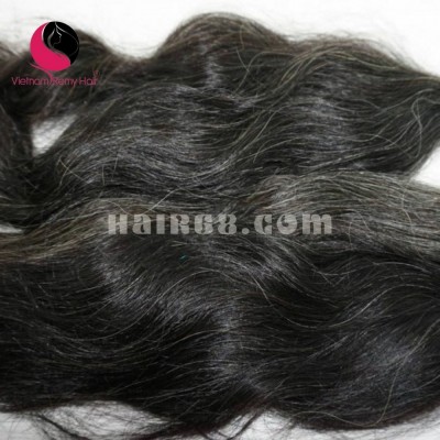 28 inch Hand Tied Human Hair Wefts – Wavy Single