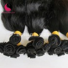 16 inch Hand Tied Human Hair Extensions Weft – Wavy Double