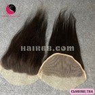 12 inches Vietnamese Straight Hair Free Part Lace Closure 7x4 