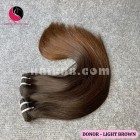 14 inch - Weave Black Ombre Hair Extensions - Straight Single