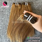 Extensiones baratas del pelo humano de 12 pulgadas doble derecho dibujado