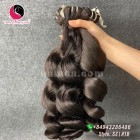 18 pouces paquets de cheveux humains bon marché - ondulé