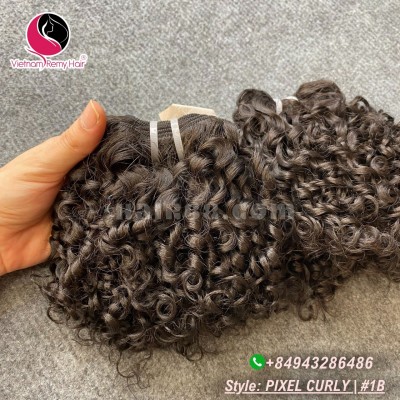 8 inch Remy Curly Weave Human Hair– Single Drawn