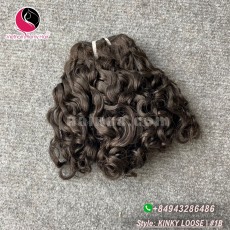 8 polegadas curly weave cabelo extensões - duplo desenhado