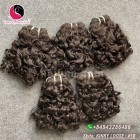 8 polegadas curly weave cabelo extensões - duplo desenhado