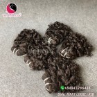 8 polegadas curly weave cabelo extensões - duplo desenhado