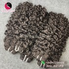 14 polegadas barato curly cabelo humano tecer - duplo desenhado