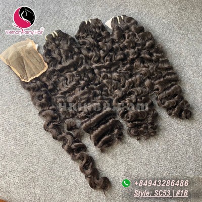 24 polegadas barata curly tecer cabelo humano - duplo desenhado