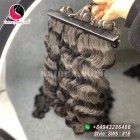 Extensões remy do cabelo do weave de 18 polegadas - vapor ondulado