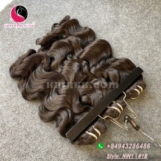 16 inch Weave Remy Hair Extensions - Steam Wavy