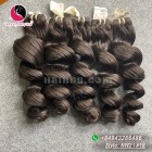 Weave remy do cabelo humano de 18 polegadas - vapor ondulado