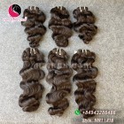 16 polegadas tecer ondulado do cabelo humano - ondulado natural