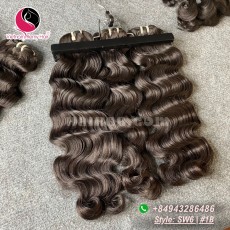 Extensões de 20 polegadas cabelo ondulado weave - vapor ondulado