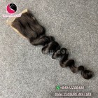 20 inches Middle Part Wavy Lace Closure 4x4