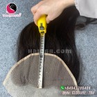 Parte livre laço encerramento 7x4 24 polegadas vietnamita cabelo liso