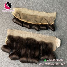 14 polegadas vietnamita cabelo ondulado parte livre lace frontal