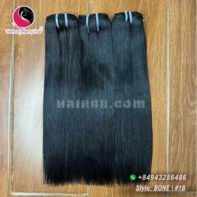 12 inch Best Black Hair Weave Extensions -  Double Straight