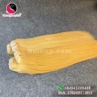 8 polegadas blonde weave cabelo extensões - em linha reta